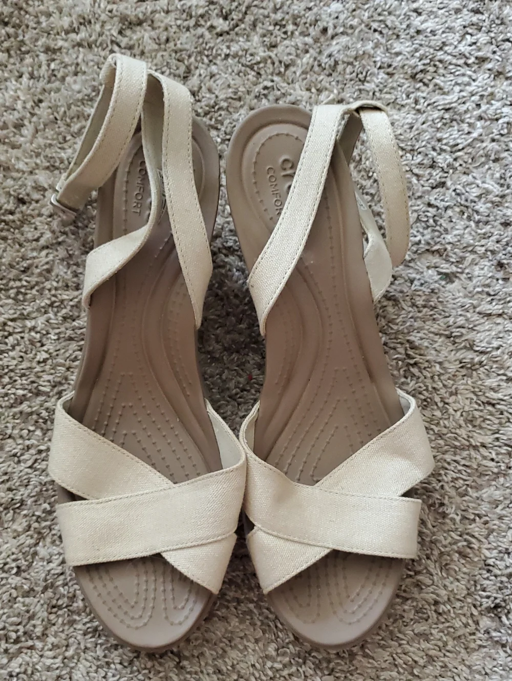 Wedge Sandals with Ankle Strap - Picture 5 of 8